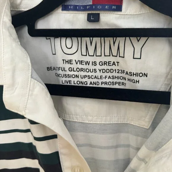 Vintage Tommy Hilfiger Polo 100% Cotton Size Large - Picture 6 of 7
